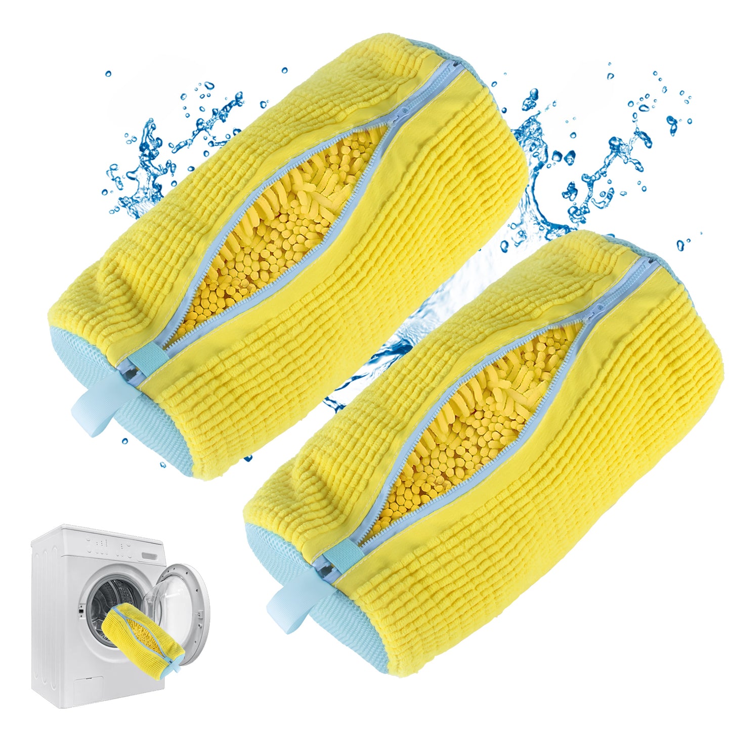 Shoe Washing Machine Bag Yellow-2PCS