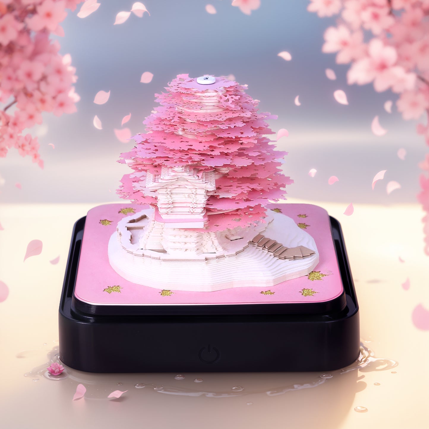 Sakura Tree 3D Calendar 2024