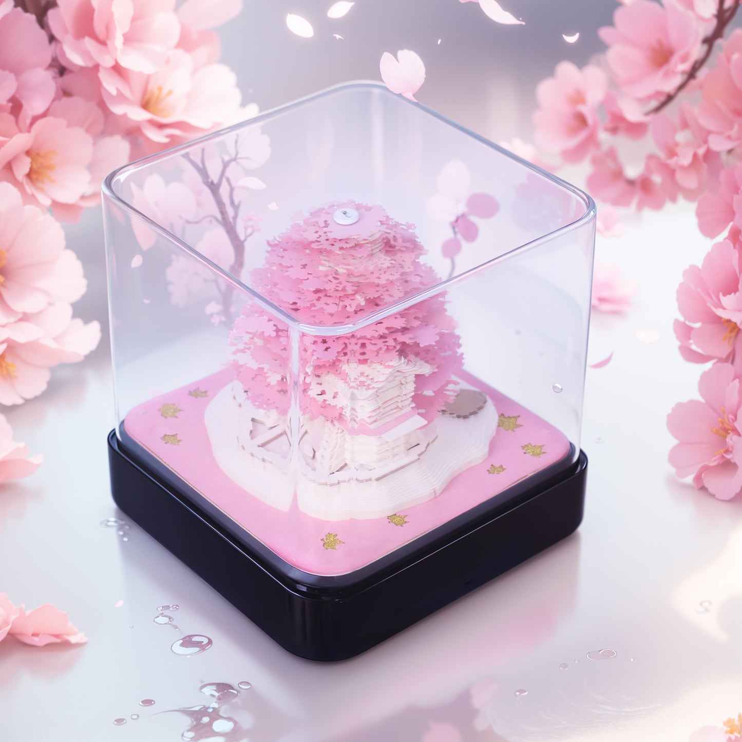 Sakura Tree 3D Calendar 2024