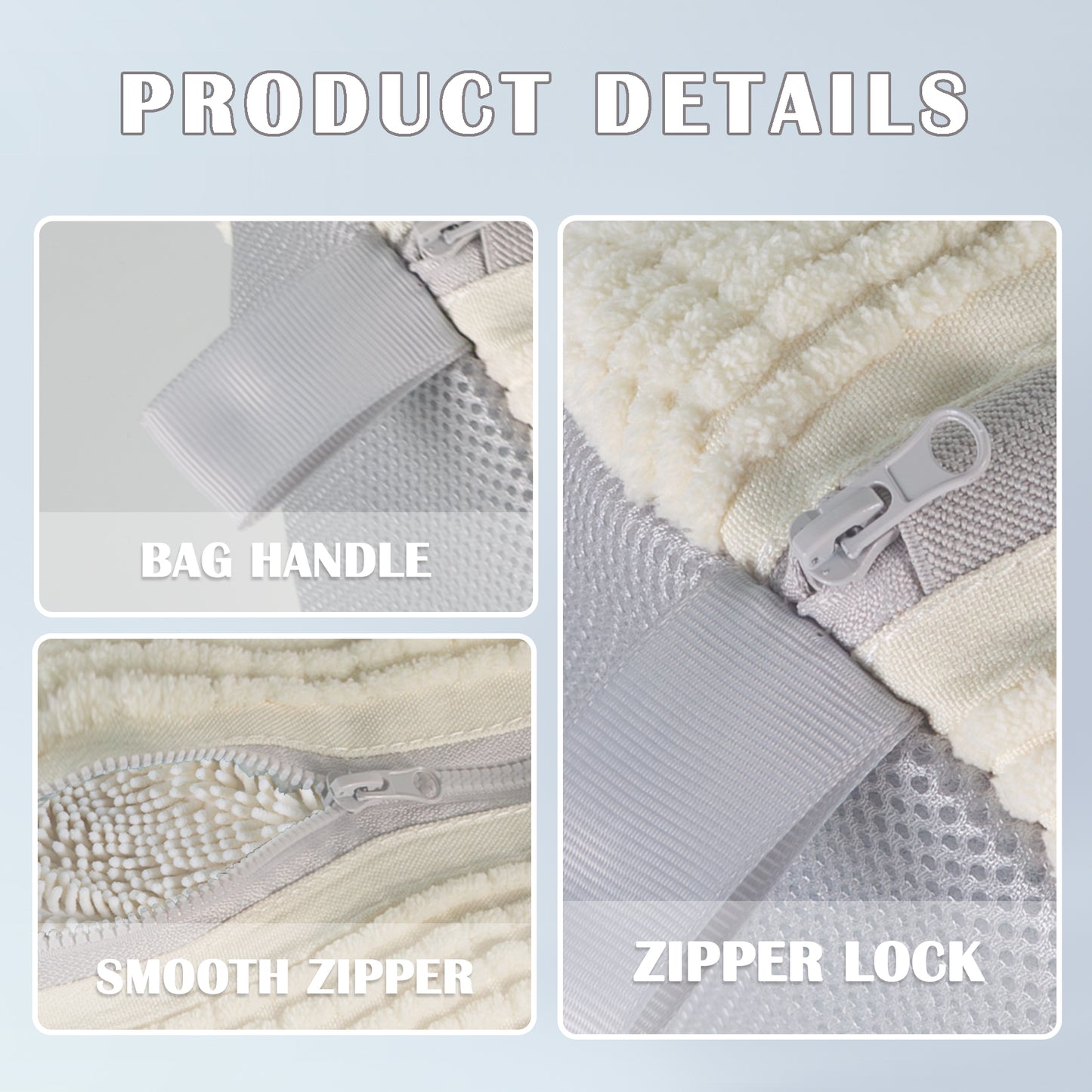 Shoe Washing Machine Bag White-2PCS