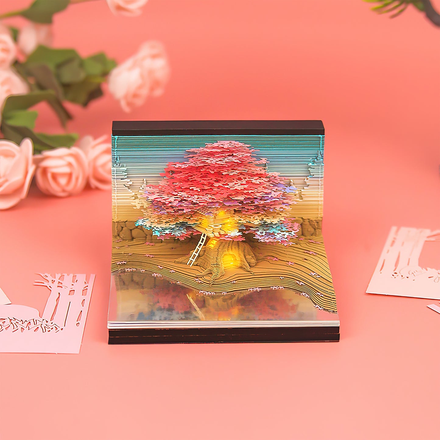 Treehouse 3D Art Memo Pad(Colourful)