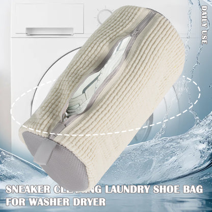 Shoe Washing Machine Bag White-2PCS