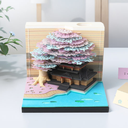 Treehouse 3D Memo pad(Purple)