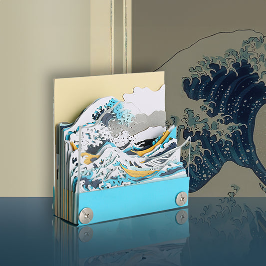 The Great Wave 3D Art Memo Pad