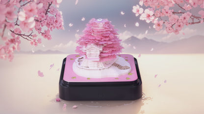 Sakura Tree 3D Calendar 2024